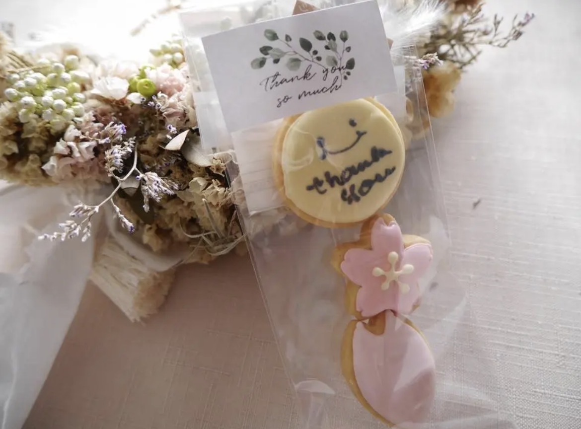 thankyou桜アイシングクッキー